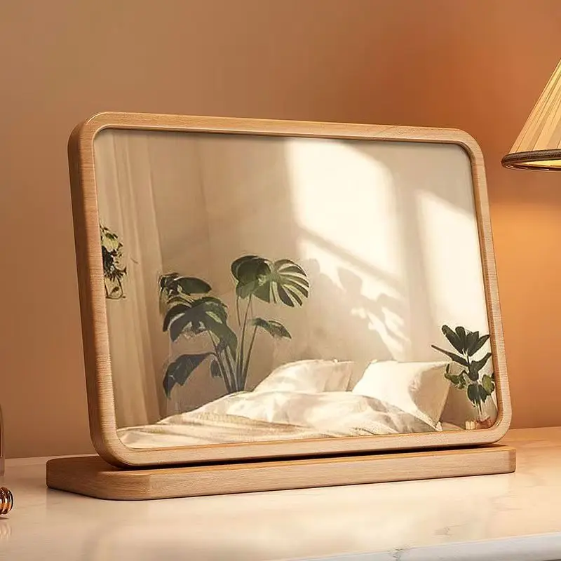 Zml makeup mirror - desktop, dorm room vanity mirror - wooden mirror, wooden retro portable mirror
Zml makeup mirror - desktop, dorm room vanity mirror - wooden mirror, wooden retro portable mirror