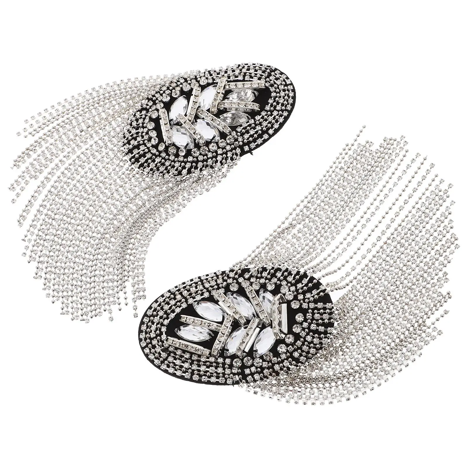 Epaulets Shoulder Tassel Accessories Rhinestone Decorations Women Men Silver Fringe Epaulet Blazer Badges Fashion
Epaulets Shoulder Tassel Accessories Rhinestone Decorations Women Men Silver Fringe Epaulet Blazer Badges Fashion