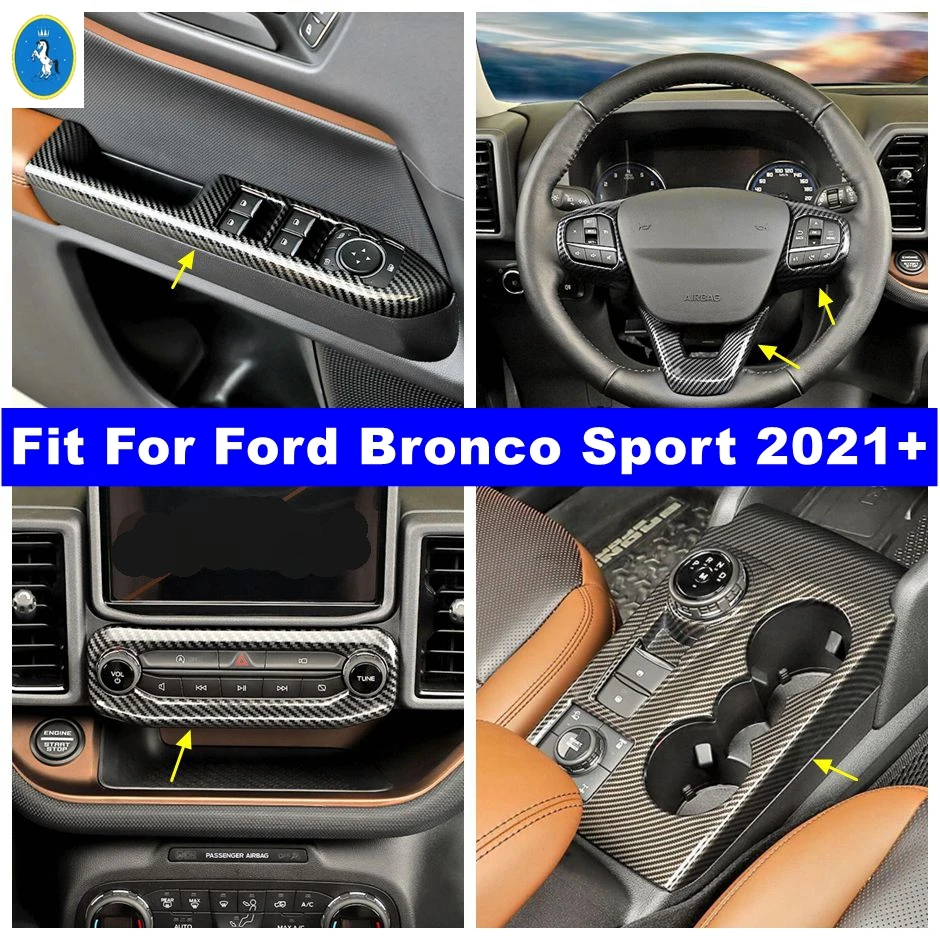 Carbon Fiber Steering Wheel / Glass Switch / Gear Box Control Panel Cover Trim Fit For Ford Bronco Sport 2021 - 2023 Accessories
Carbon Fiber Steering Wheel / Glass Switch / Gear Box Control Panel Cover Trim Fit For Ford Bronco Sport 2021 - 2023 Accessories