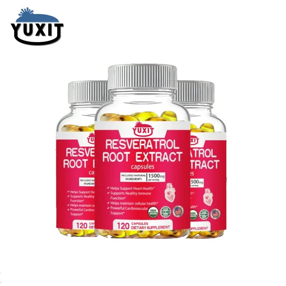 YUXIT Resveratrol 1500 Milligrams Per Serving, Pure Super Complex, Anti-aging, Radiant Skin, Immune Support
YUXIT Resveratrol 1500 Milligrams Per Serving, Pure Super Complex, Anti-aging, Radiant Skin, Immune Support