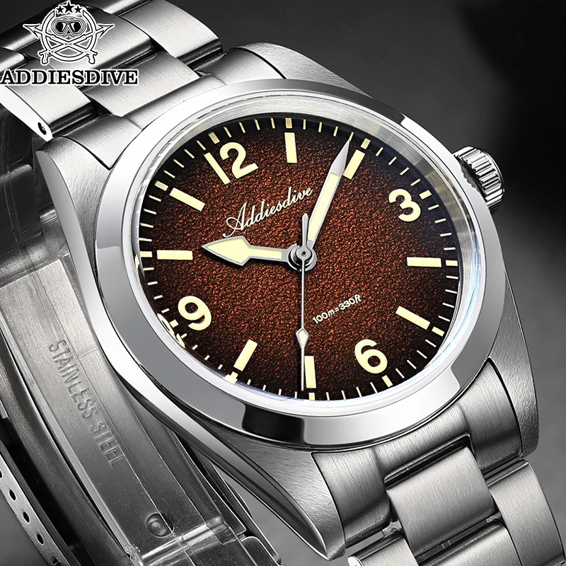 ADDIESDIVE Men's Quartz Watch Sapphire Glass Ultra-Bright Luminous 100m Waterproof Wristwatch Luxury 316L Stainless Steel Watch
ADDIESDIVE Men's Quartz Watch Sapphire Glass Ultra-Bright Luminous 100m Waterproof Wristwatch Luxury 316L Stainless Steel Watch