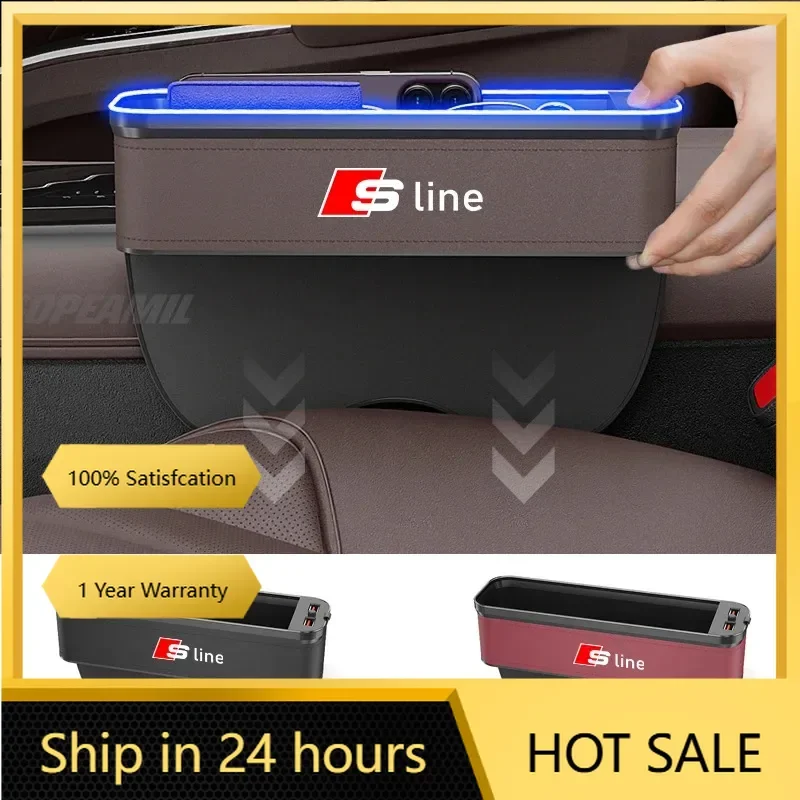 2025 Горячий Audi Sline A3 A4 A5 A6 A7 A8 Q3 Q5 Q7 Q8 RS3 RS4 S3 S4 Ящик для хранения автомобильных сидений с USB-зарядкой, слот для зазора сиденья Org
2025 Горячий Audi Sline A3 A4 A5 A6 A7 A8 Q3 Q5 Q7 Q8 RS3 RS4 S3 S4 Ящик для хранения автомобильных сидений с USB-зарядкой, слот для зазора сиденья Org
