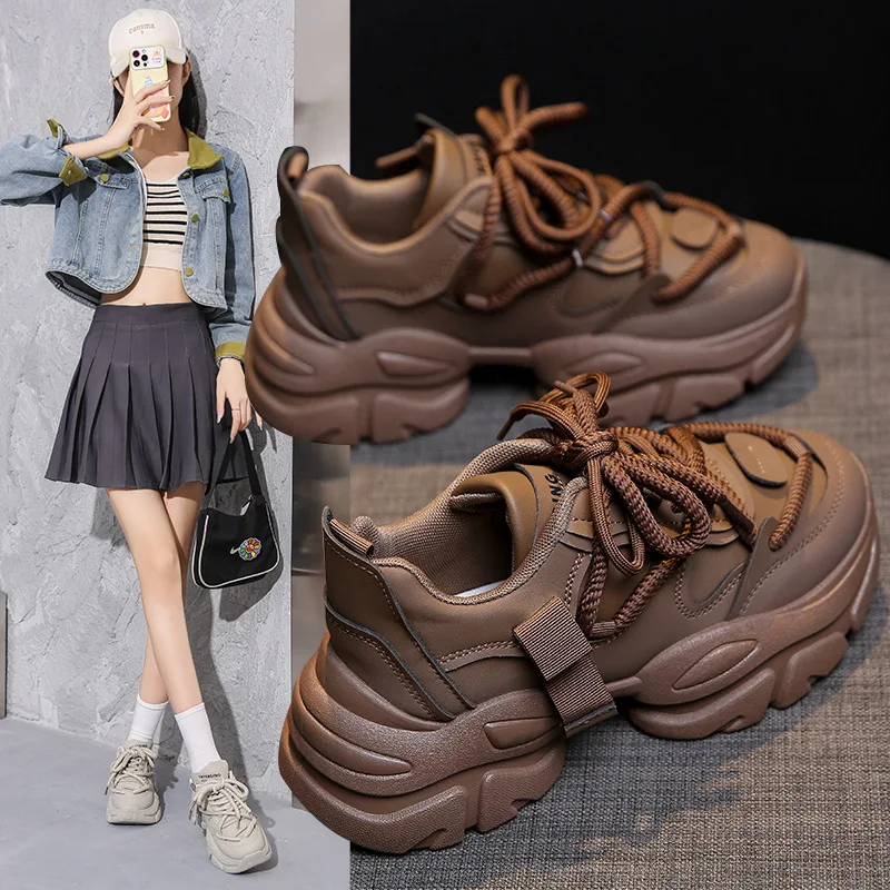 Thick Sole Dad Shoes for Women 2023 New High Rise Thick Rope Fashion Design Versatile Comfortable Casual Sports Shoes
Thick Sole Dad Shoes for Women 2023 New High Rise Thick Rope Fashion Design Versatile Comfortable Casual Sports Shoes
