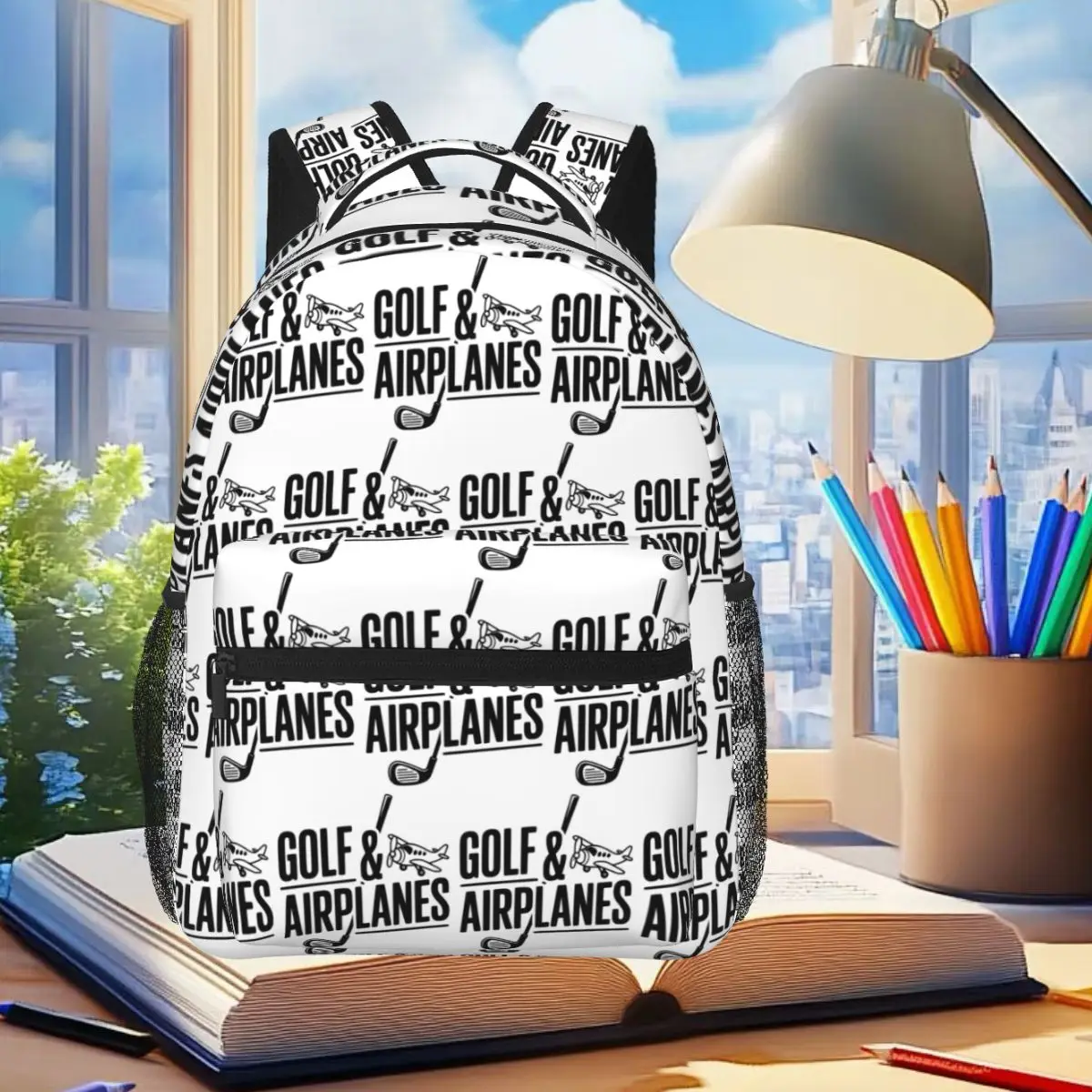 Golf And Airplanes Backpack Student Boys Girls BookBag Children School Bag Computer Shoulder Bags for Men Women
Golf And Airplanes Backpack Student Boys Girls BookBag Children School Bag Computer Shoulder Bags for Men Women