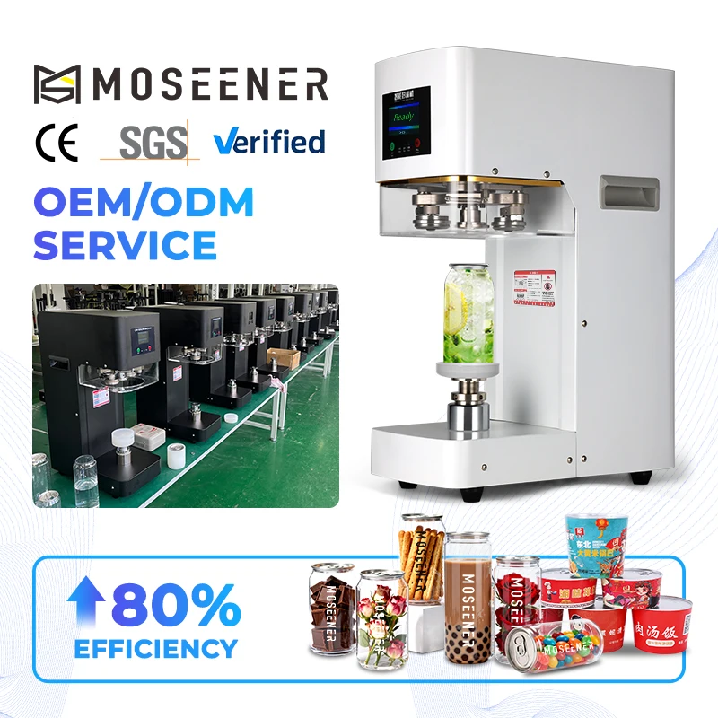 Fully Automatic Can Seamer Machine Foil Packaging Sigillatore Per Lattine Bubble Tea/Milk Tea Shop Sealing For Beverage
Fully Automatic Can Seamer Machine Foil Packaging Sigillatore Per Lattine Bubble Tea/Milk Tea Shop Sealing For Beverage