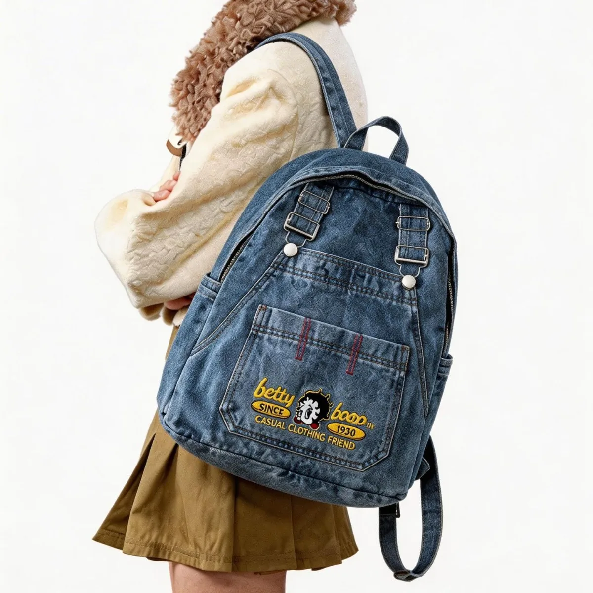 Denim Jean Women Backpacks Preppy Style shoulder Bags Girls School Bags Embroidered letters daypacks Casual Travel Bagpack
Denim Jean Women Backpacks Preppy Style shoulder Bags Girls School Bags Embroidered letters daypacks Casual Travel Bagpack