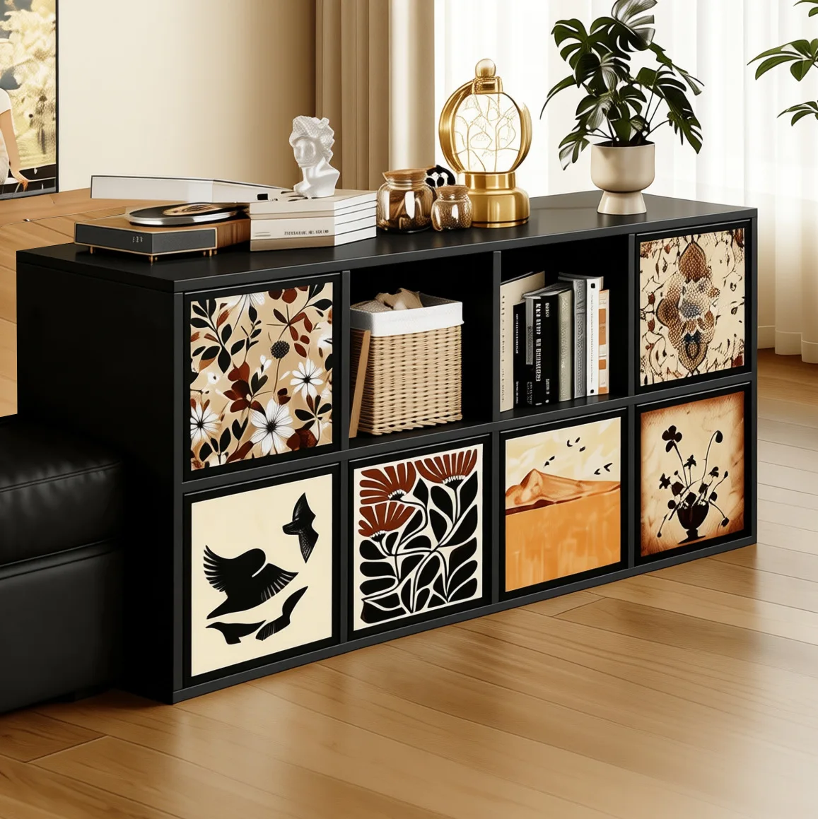 Bookcase combination, lattice cabinet, living room floor storage, storage cabinet, household shelf, side cabinet
Bookcase combination, lattice cabinet, living room floor storage, storage cabinet, household shelf, side cabinet