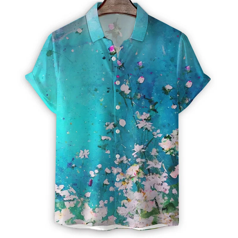 Chinese Painting Flowers Shirt Men Summer 3d Print Short Sleeve T Shirt Tops Fashion Harajuku Button Shirts Street Lapel Blouse
Chinese Painting Flowers Shirt Men Summer 3d Print Short Sleeve T Shirt Tops Fashion Harajuku Button Shirts Street Lapel Blouse