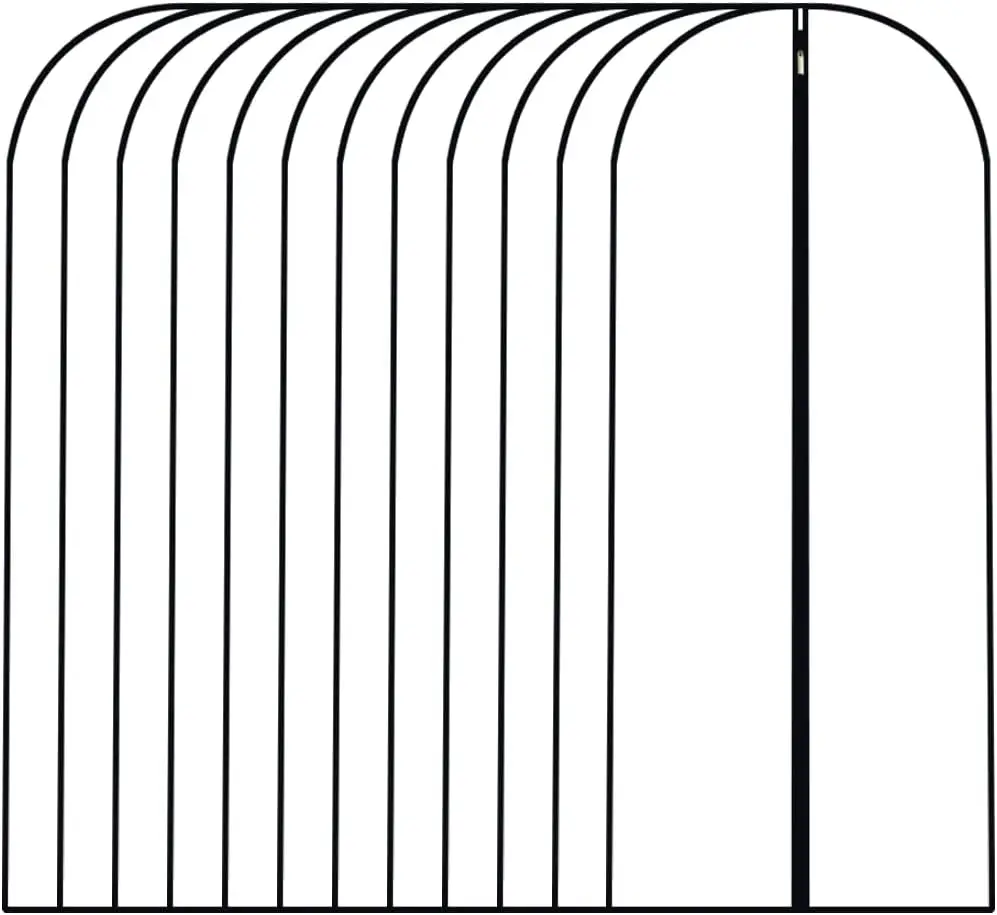 Набор из 12 прозрачных водонепроницаемых чехлов для одежды, 24x60 дюймов, пылезащитные чехлы для платьев с полной молнией
Набор из 12 прозрачных водонепроницаемых чехлов для одежды, 24x60 дюймов, пылезащитные чехлы для платьев с полной молнией
