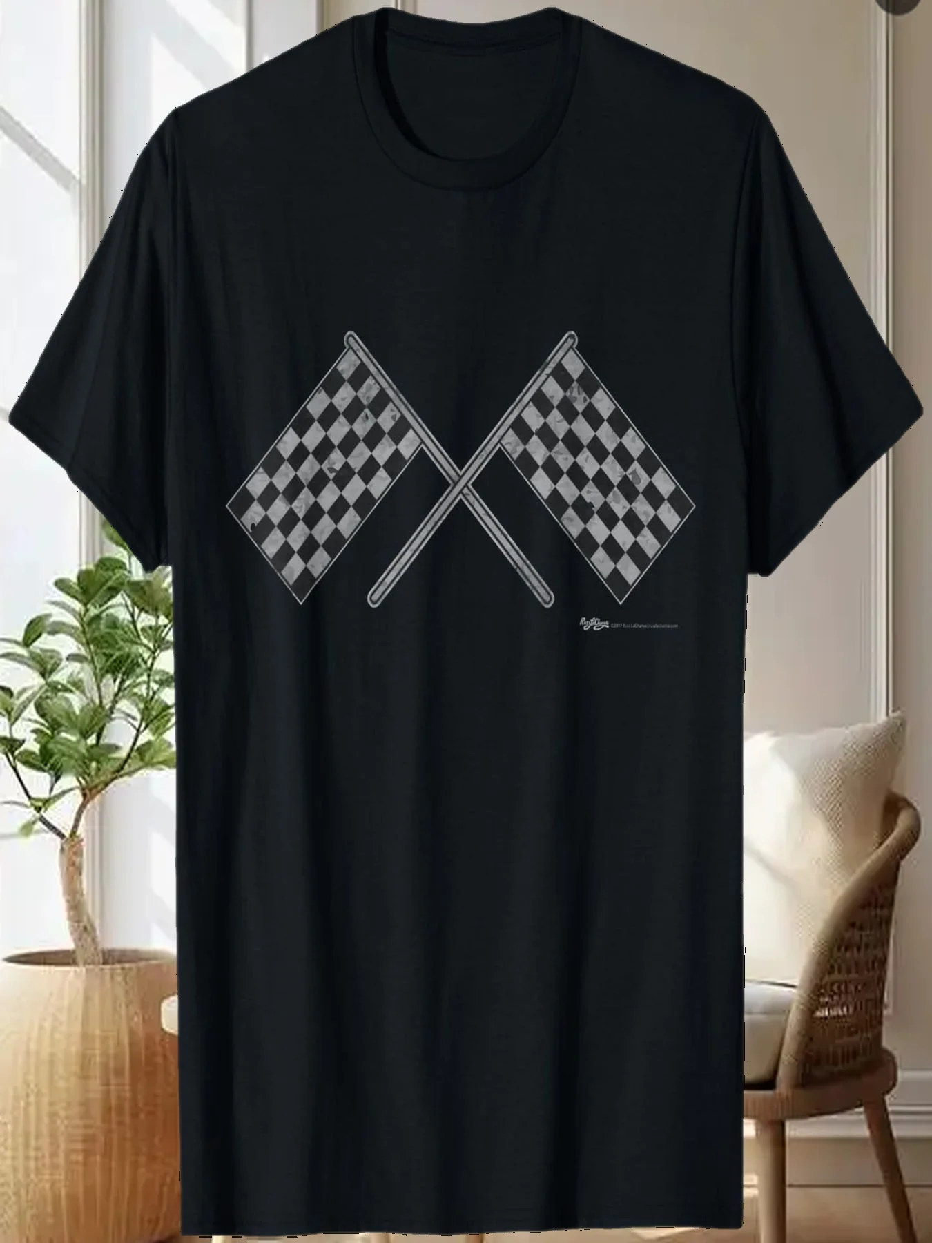 Vintage Checkered Flag Race Car T-Shirt
Vintage Checkered Flag Race Car T-Shirt