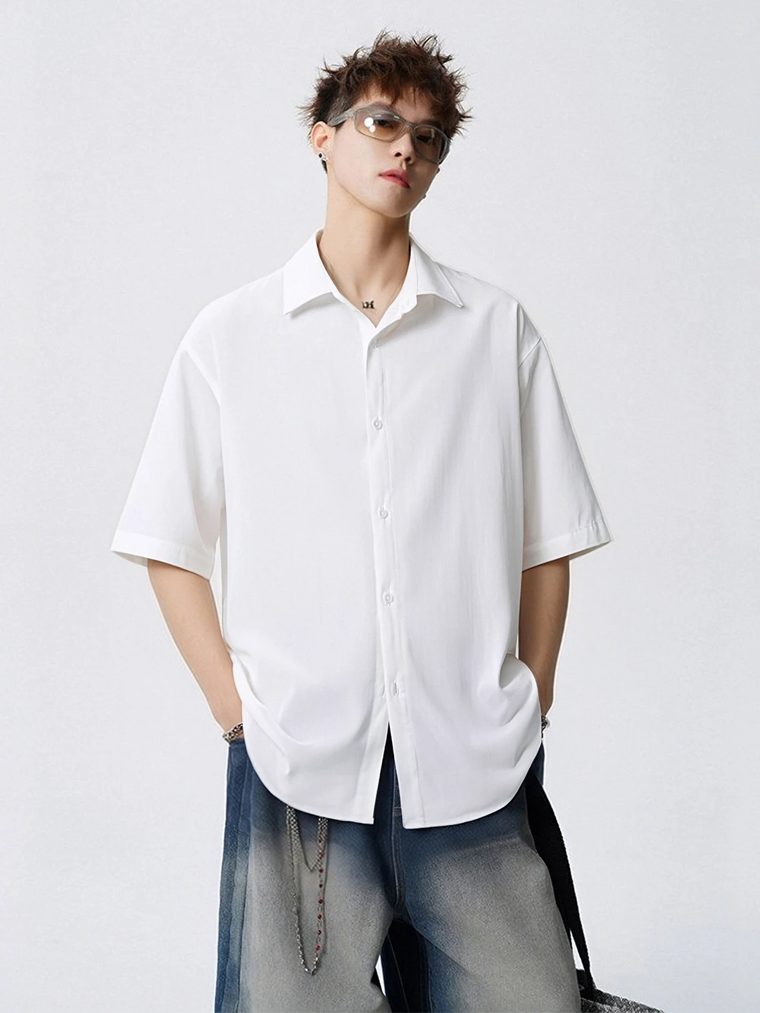 American Sle Ice Silk Qui Dry ort Sve irt Men Summer Loose Thin Casual Top Boys f Sve irt Outerwear Trendy
American Sle Ice Silk Qui Dry ort Sve irt Men Summer Loose Thin Casual Top Boys f Sve irt Outerwear Trendy