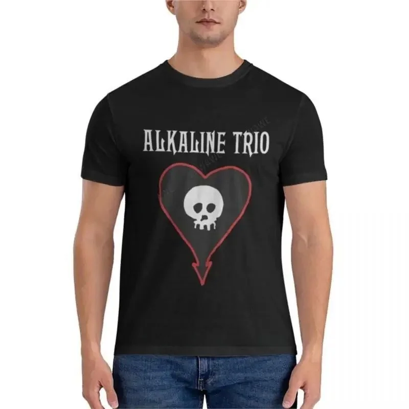 Мужские хлопковые футболки с логотипом музыкальной группы Alkaline Trio, индивидуальный дизайн, повседневная удобная модная футболка с ручной росписью
Мужские хлопковые футболки с логотипом музыкальной группы Alkaline Trio, индивидуальный дизайн, повседневная удобная модная футболка с ручной росписью