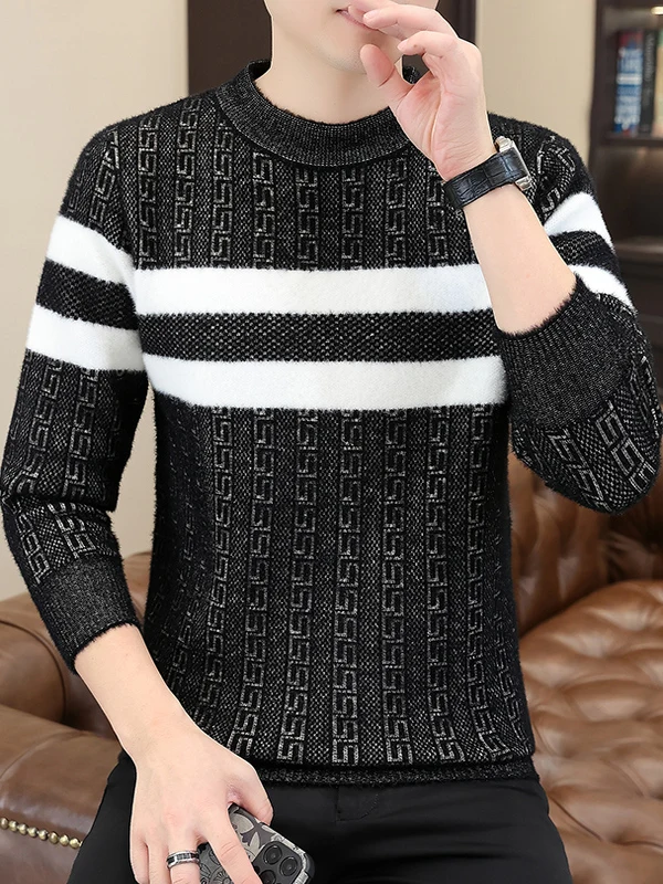 Мужской круглый трикотаж Ne Thiened, зимний модный приталенный свитер, теплый повседневный длинный топ из полиэфирного волокна
Мужской круглый трикотаж Ne Thiened, зимний модный приталенный свитер, теплый повседневный длинный топ из полиэфирного волокна