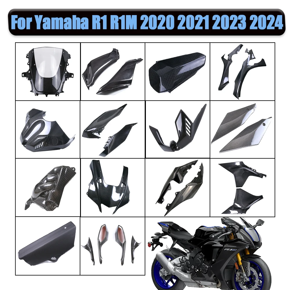 For YAMAHA R1 R1M 2020 2021 2022 2023 2024 Motorcycle Fender Frame Cover Fuel Tank Guard Side Panel Fairing Kit Dry Carbon Fiber
For YAMAHA R1 R1M 2020 2021 2022 2023 2024 Motorcycle Fender Frame Cover Fuel Tank Guard Side Panel Fairing Kit Dry Carbon Fiber