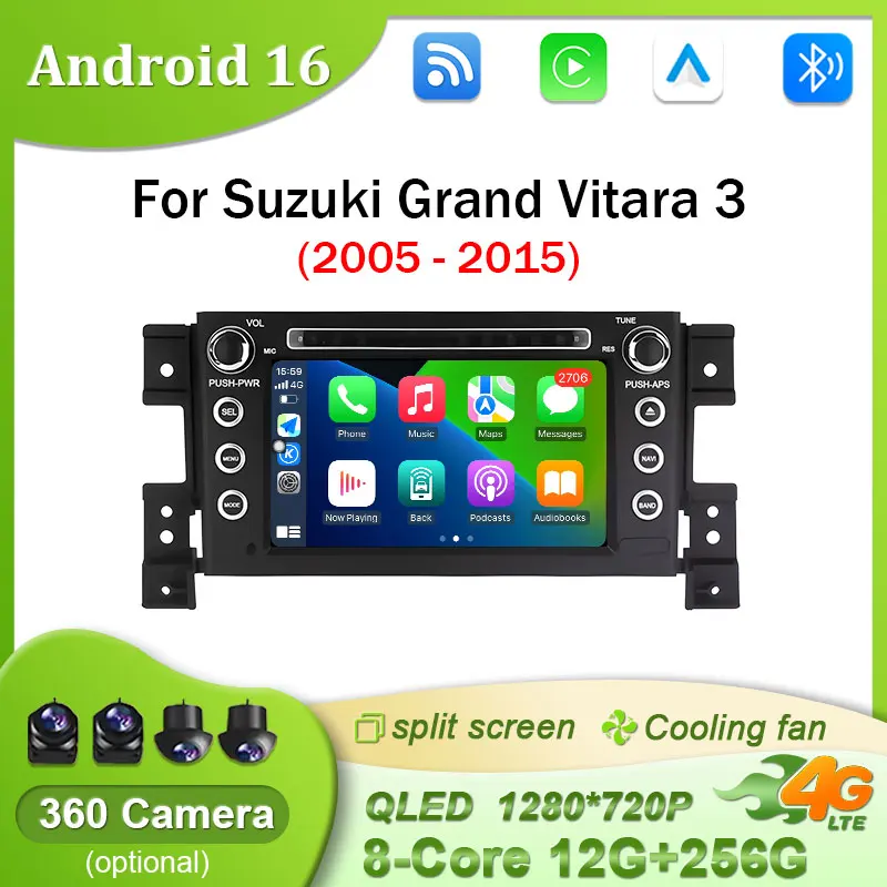 7-дюймовый автомобильный радиоприемник Intelligen Android Auto для Suzuki Grand Vitara 3 2005-2015, мультимедийный GPS-навигатор, стерео, CarPlay
7-дюймовый автомобильный радиоприемник Intelligen Android Auto для Suzuki Grand Vitara 3 2005-2015, мультимедийный GPS-навигатор, стерео, CarPlay