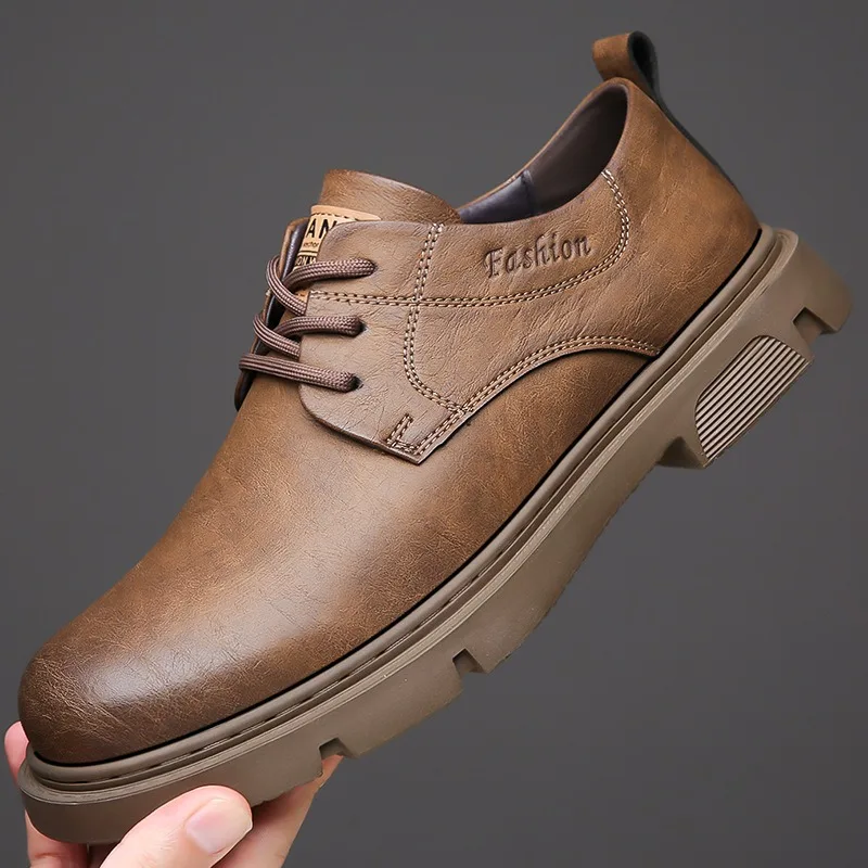 Men's Shoes Platform Casual Shoes Fashion Business Lace-up Leather Shoes Soft Sole Outdoor Wedding Shoe Low Top Work Ankle Boots
Men's Shoes Platform Casual Shoes Fashion Business Lace-up Leather Shoes Soft Sole Outdoor Wedding Shoe Low Top Work Ankle Boots