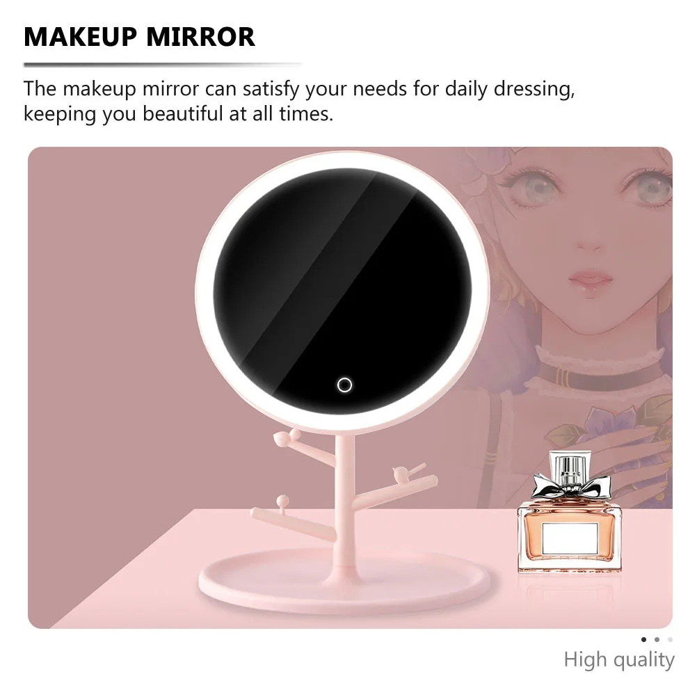 1Pcs LED Makeup Mirror Desktop Standing Touch Light Mirror High Definition Clear Surface Stable Base for Bedroom Vanity Dressing
1Pcs LED Makeup Mirror Desktop Standing Touch Light Mirror High Definition Clear Surface Stable Base for Bedroom Vanity Dressing