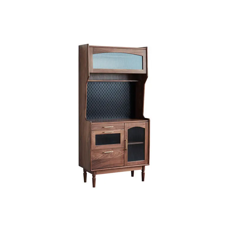 Nordic all solid wood black walnut side cabinet, retro living room home storage wine cabinet
Nordic all solid wood black walnut side cabinet, retro living room home storage wine cabinet