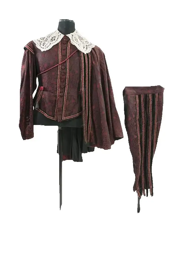 1600s Tudor Elizabethan Costume Medieval Renaissance Regency Noble Knight Uniform Ball Gown
1600s Tudor Elizabethan Costume Medieval Renaissance Regency Noble Knight Uniform Ball Gown