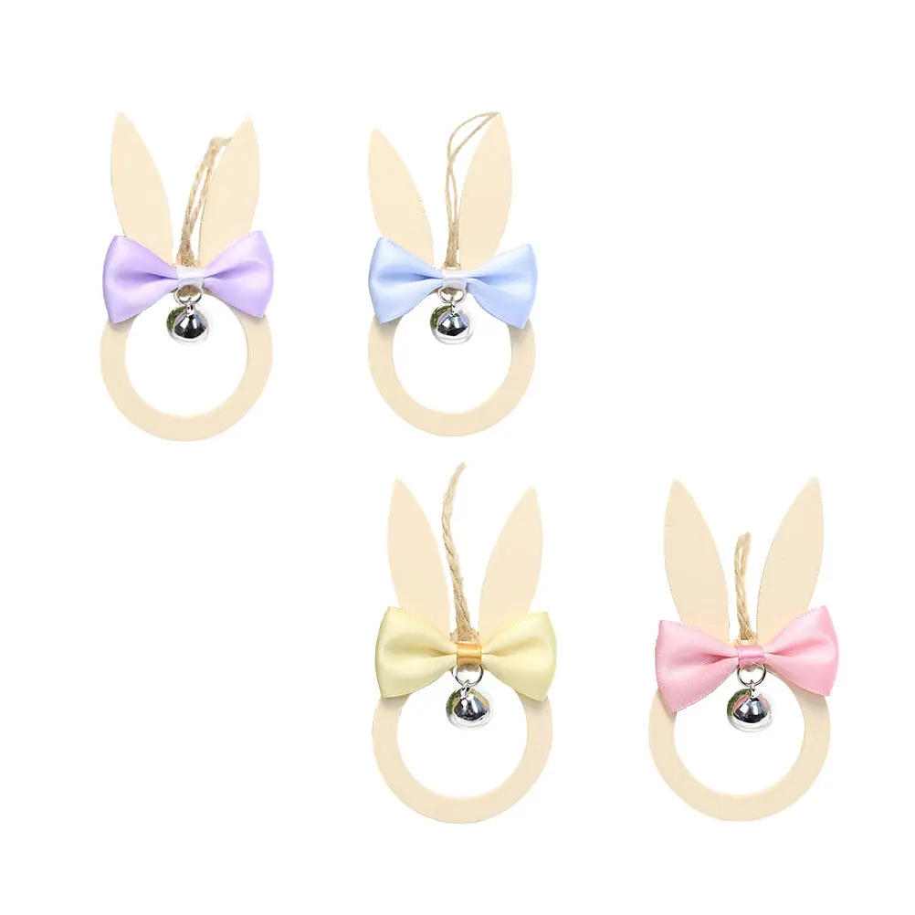 4 Pcs Wooden Rabbit Pendant Lovely Bell Shaped Decor Festival Hanging Adornment Easter Scene Home nament Mini Model
4 Pcs Wooden Rabbit Pendant Lovely Bell Shaped Decor Festival Hanging Adornment Easter Scene Home nament Mini Model