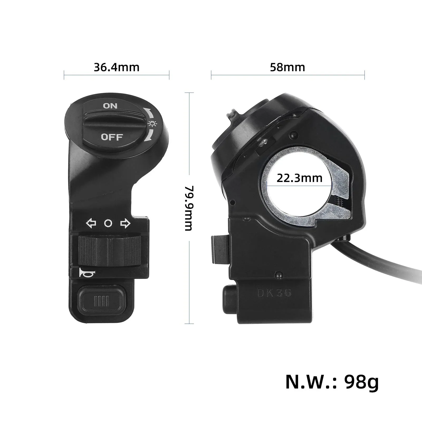 KukirinC1Pro Electric Scooter Light Switch B Three-in-one Control Switch Light Steering Horn Assembly
KukirinC1Pro Electric Scooter Light Switch B Three-in-one Control Switch Light Steering Horn Assembly