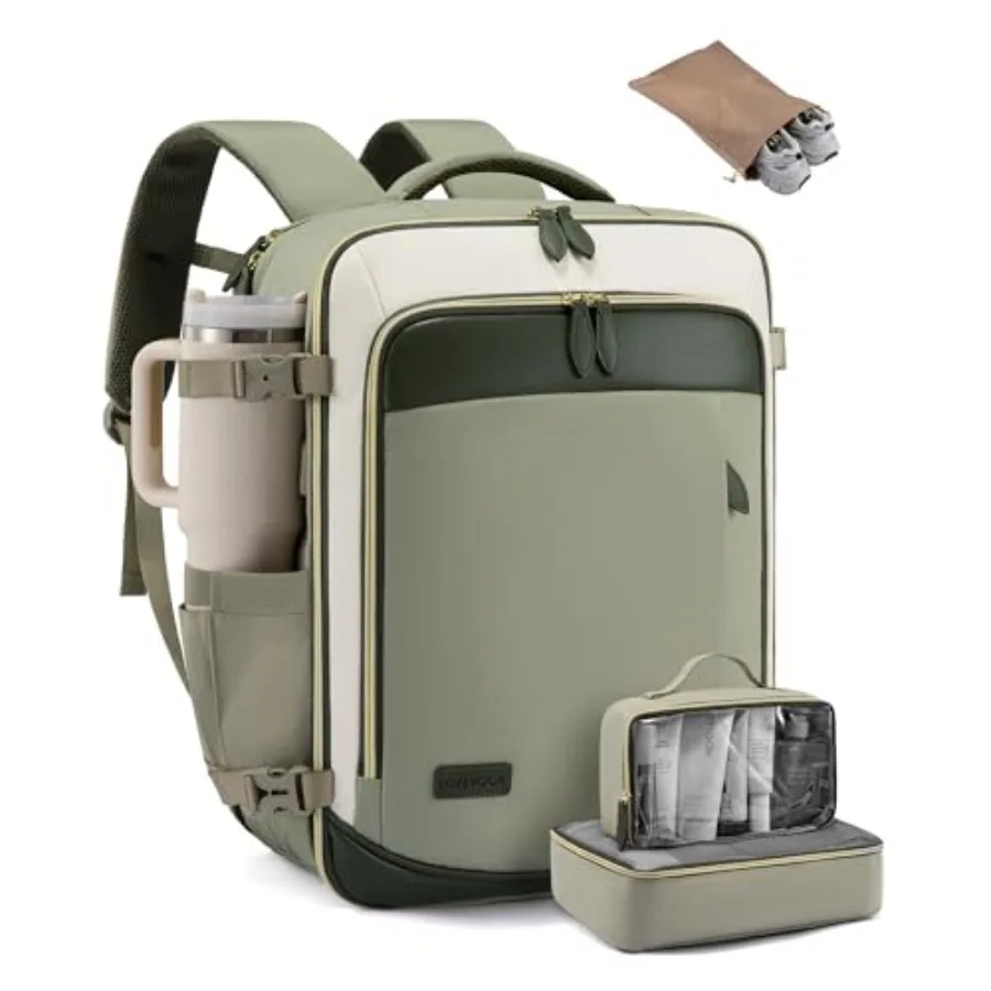 Travel backpack for carry-on use, airline-approved, made of waterproof nylon in black, features TSA-friendly design, packing cu
Travel backpack for carry-on use, airline-approved, made of waterproof nylon in black, features TSA-friendly design, packing cu