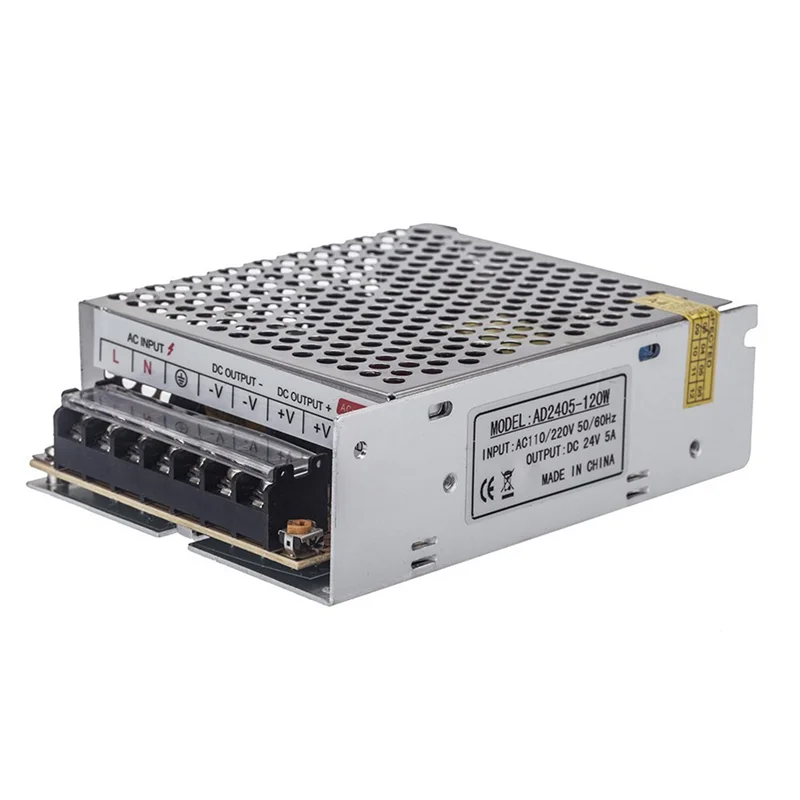 A08M-4X AC 100V - 220V To DC 24V 5A 120W Voltage Converter Switch Power Supply For LED Strip
A08M-4X AC 100V - 220V To DC 24V 5A 120W Voltage Converter Switch Power Supply For LED Strip