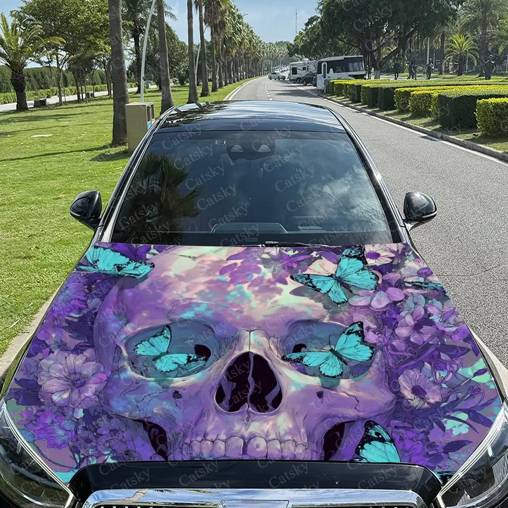 Skull And Butterfly Car Hood Decal Sticker, Durable Car Vinyl Wraps Suitable For Most Vehicles, Car Engine Hood Protective Film
Skull And Butterfly Car Hood Decal Sticker, Durable Car Vinyl Wraps Suitable For Most Vehicles, Car Engine Hood Protective Film