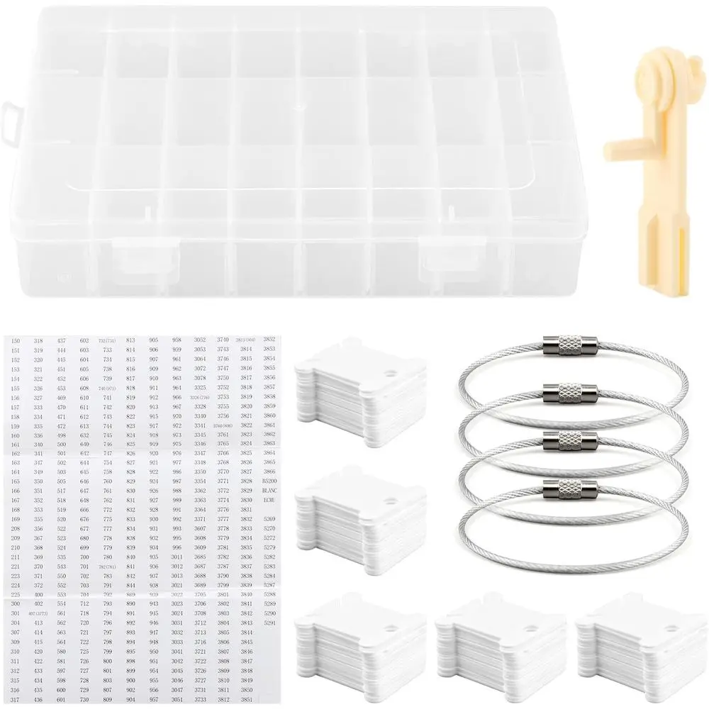 Органайзер для ниток для вышивания, ящик для хранения ниток для вышивания крестиком, инструменты, 1 шпулька Winde-r, 1 съемный, 24 отделения, с 100 нитками B
Органайзер для ниток для вышивания, ящик для хранения ниток для вышивания крестиком, инструменты, 1 шпулька Winde-r, 1 съемный, 24 отделения, с 100 нитками B