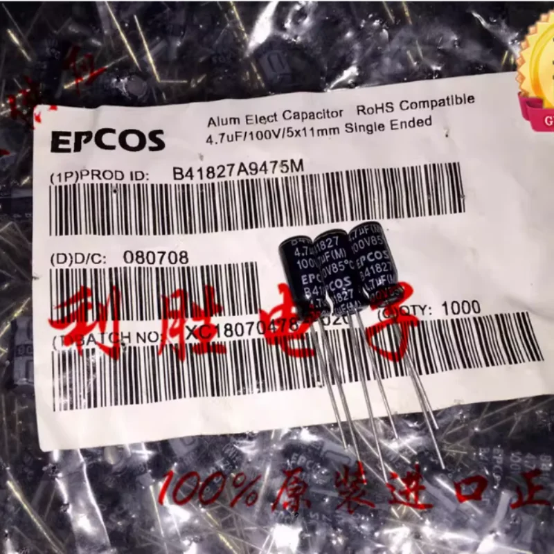10-100 шт. 4.7 мкФ 100В немецкий электролитический конденсатор EPCOS Siemens 100В4.7мкФ 5X11 85 градусов
10-100 шт. 4.7 мкФ 100В немецкий электролитический конденсатор EPCOS Siemens 100В4.7мкФ 5X11 85 градусов