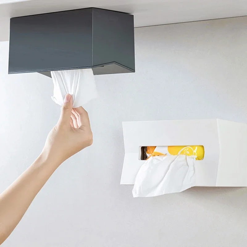 Wall Mounted Square Tissue Storage Box Home Kitchen Toilet Paper Towel Holder Table Napkin Container Case Garbage Bag Dispenser 
Wall Mounted Square Tissue Storage Box Home Kitchen Toilet Paper Towel Holder Table Napkin Container Case Garbage Bag Dispenser