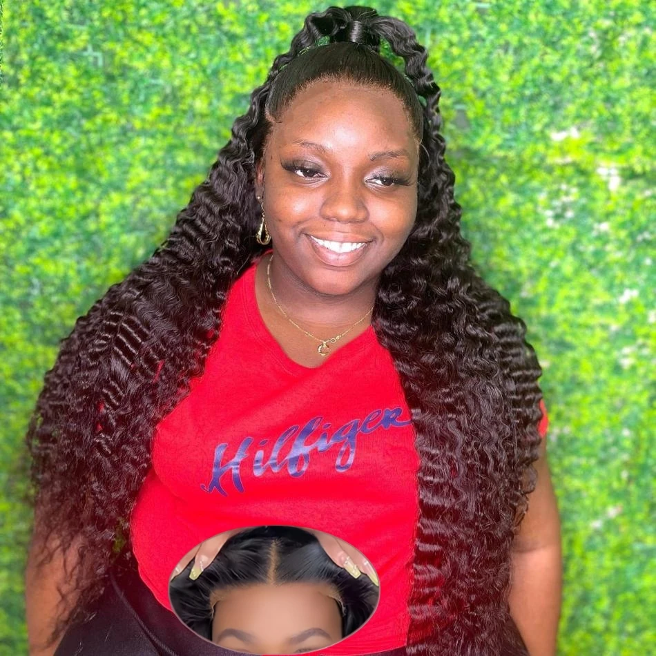 Glueless Preplucked Human Wigs Ready To Go Curly Wigs Pre Cut Water Wave Human Hair Wig 4X4 5X5 Closure Brazilian Wig 30 32 Inch
Glueless Preplucked Human Wigs Ready To Go Curly Wigs Pre Cut Water Wave Human Hair Wig 4X4 5X5 Closure Brazilian Wig 30 32 Inch