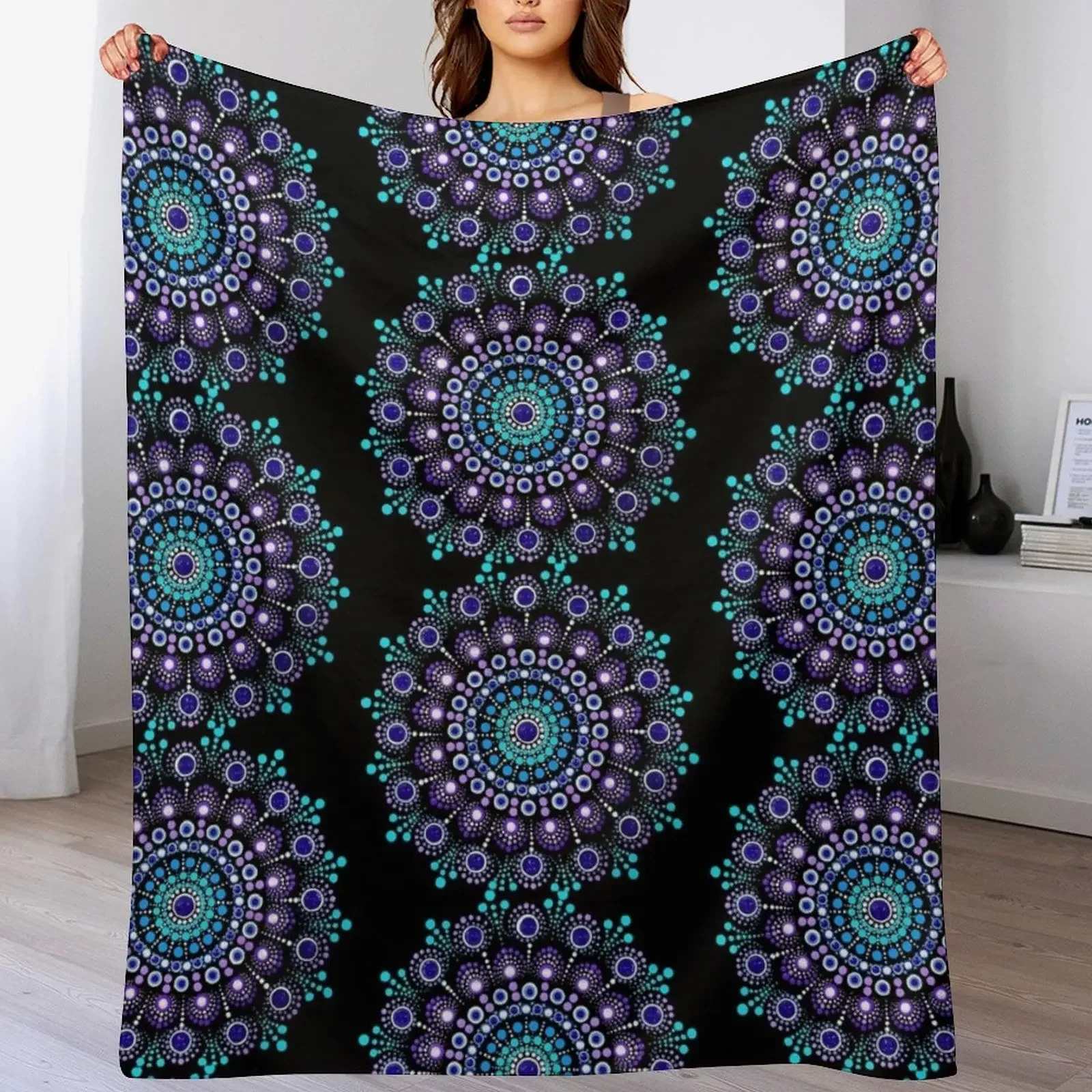 Purple and Blue Mandala Throw Blanket anime Plush Summer Kid'S Blankets
Purple and Blue Mandala Throw Blanket anime Plush Summer Kid'S Blankets