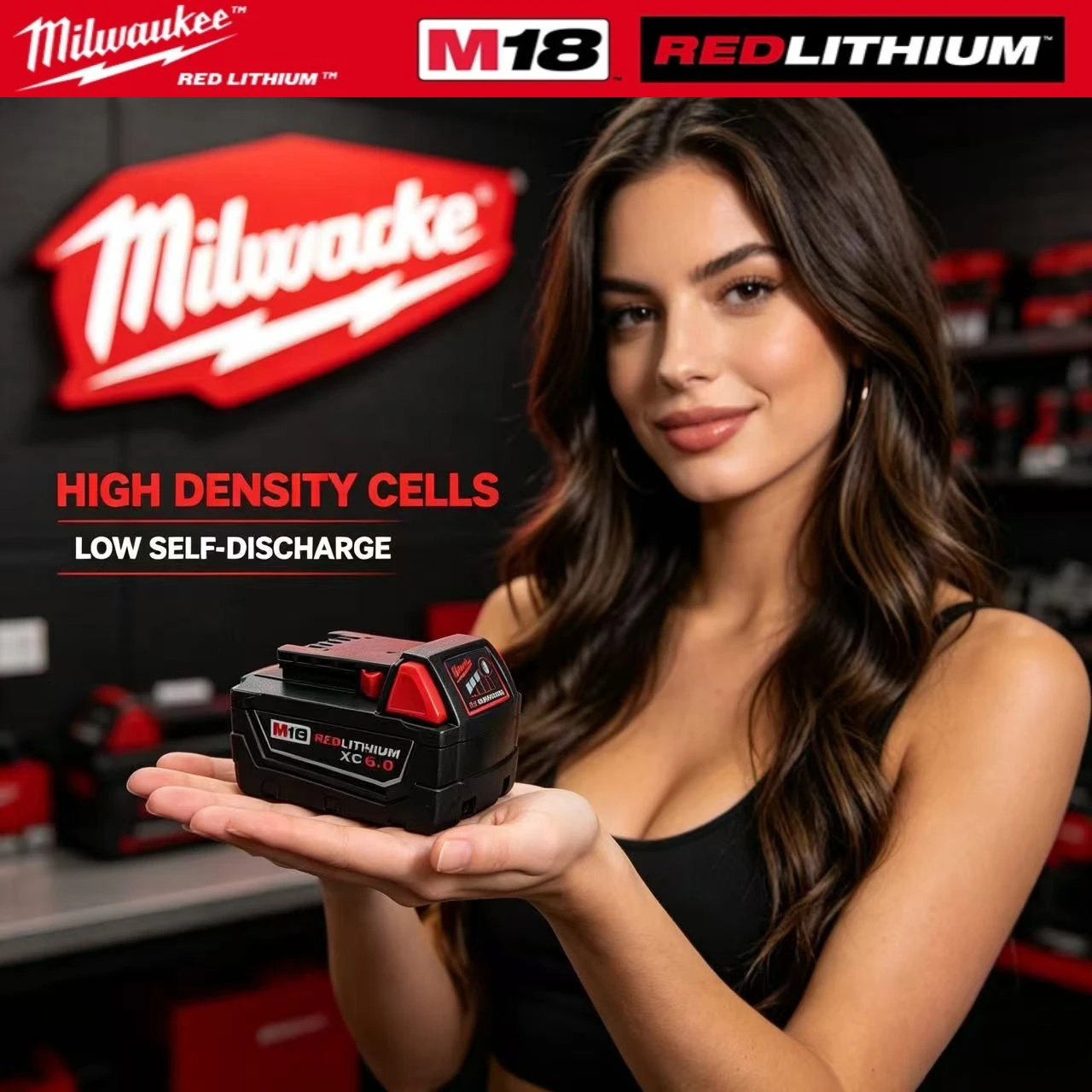 Milwaukee M18 18V Super Capacity Battery 48-11-1840 48-11-1860 Wide Voltage Adaptation Fit Fuel Series Cordless Power Tools
Milwaukee M18 18V Super Capacity Battery 48-11-1840 48-11-1860 Wide Voltage Adaptation Fit Fuel Series Cordless Power Tools