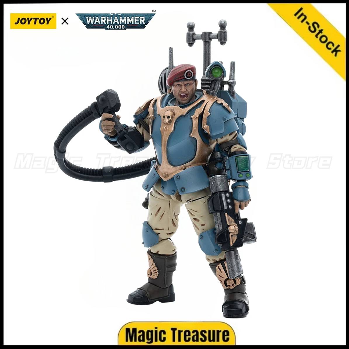 【В наличии】 Фигурка JOYTOY Warhammer 40K Astra Militarum Tempestus Scions Command Squad55th Kappic Eagles Vox Operator 1/18
【В наличии】 Фигурка JOYTOY Warhammer 40K Astra Militarum Tempestus Scions Command Squad55th Kappic Eagles Vox Operator 1/18