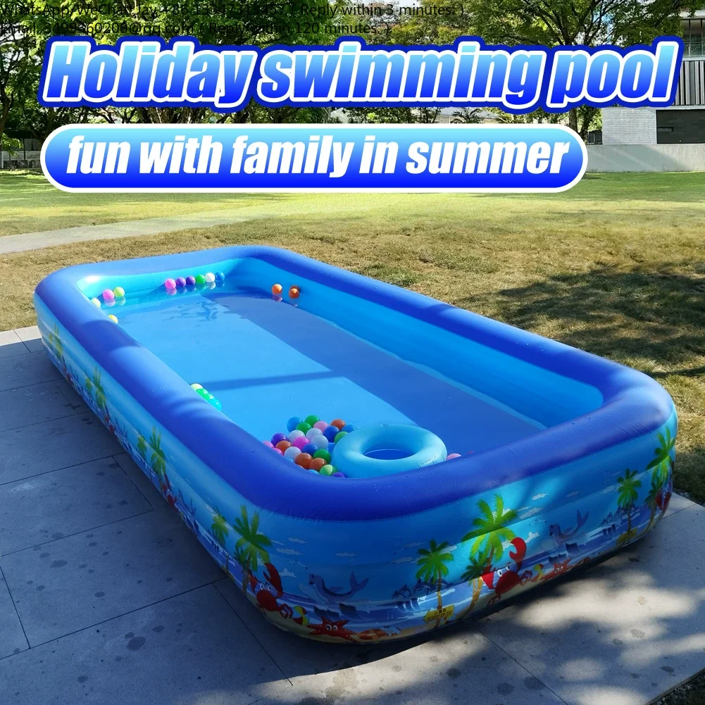 Children's Inflatable Swimming Pool Outdoor PVC Material Bubble Bottom 1.5m Beach Print Small Size Rectangular Shape
Children's Inflatable Swimming Pool Outdoor PVC Material Bubble Bottom 1.5m Beach Print Small Size Rectangular Shape