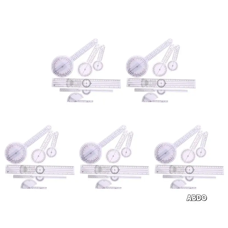 30Pcs Spinal Ruler Spinal Finger Goniometer Protractors Multi-Ruler Angle 180/360 Degree Measuring Tool
30Pcs Spinal Ruler Spinal Finger Goniometer Protractors Multi-Ruler Angle 180/360 Degree Measuring Tool