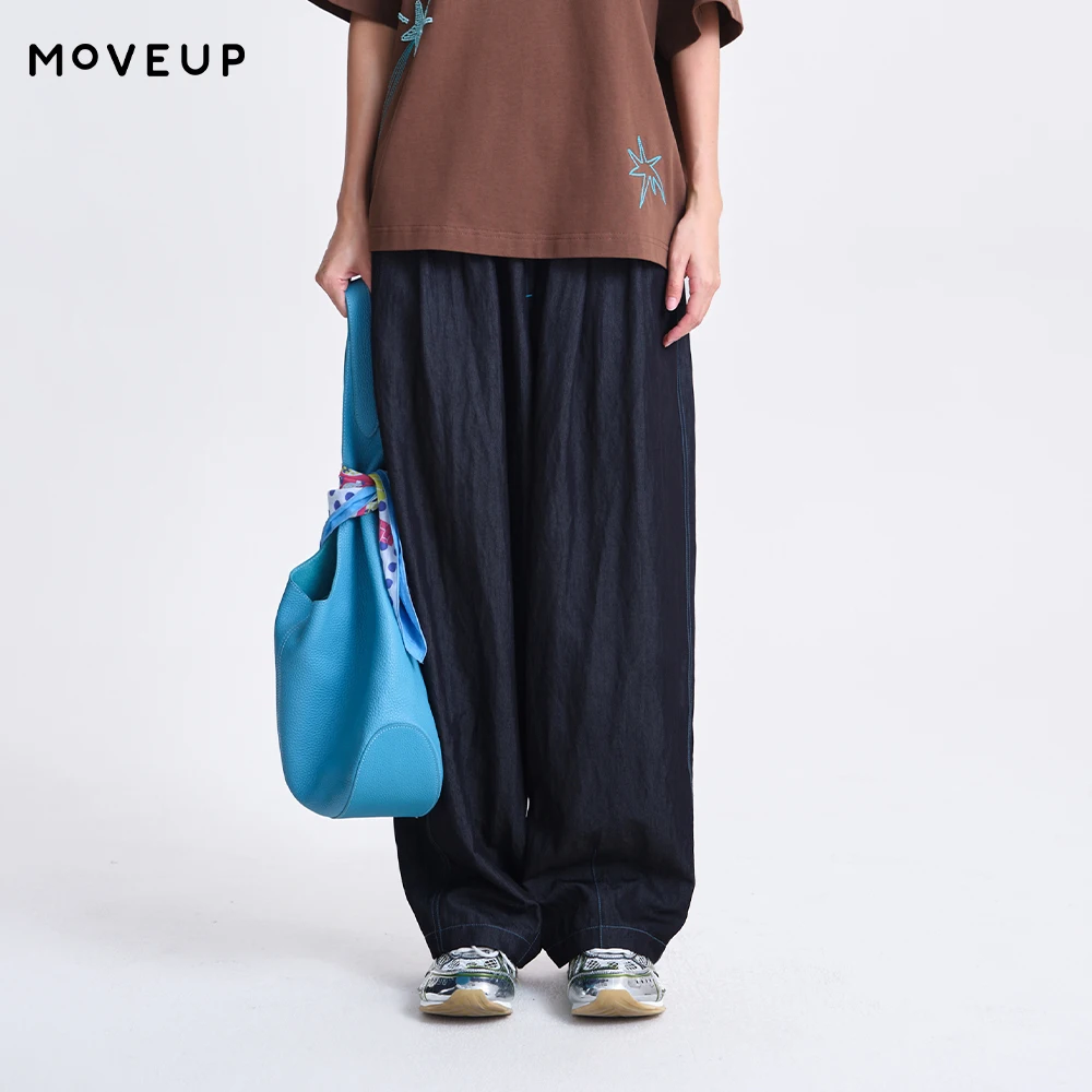 MOVEUP Women's Casual Long Pants 2026 Spring New Elastic Waist Drawstring Patch Pocket Simple Straight Loose Trousers 3ELC20130
MOVEUP Women's Casual Long Pants 2026 Spring New Elastic Waist Drawstring Patch Pocket Simple Straight Loose Trousers 3ELC20130
