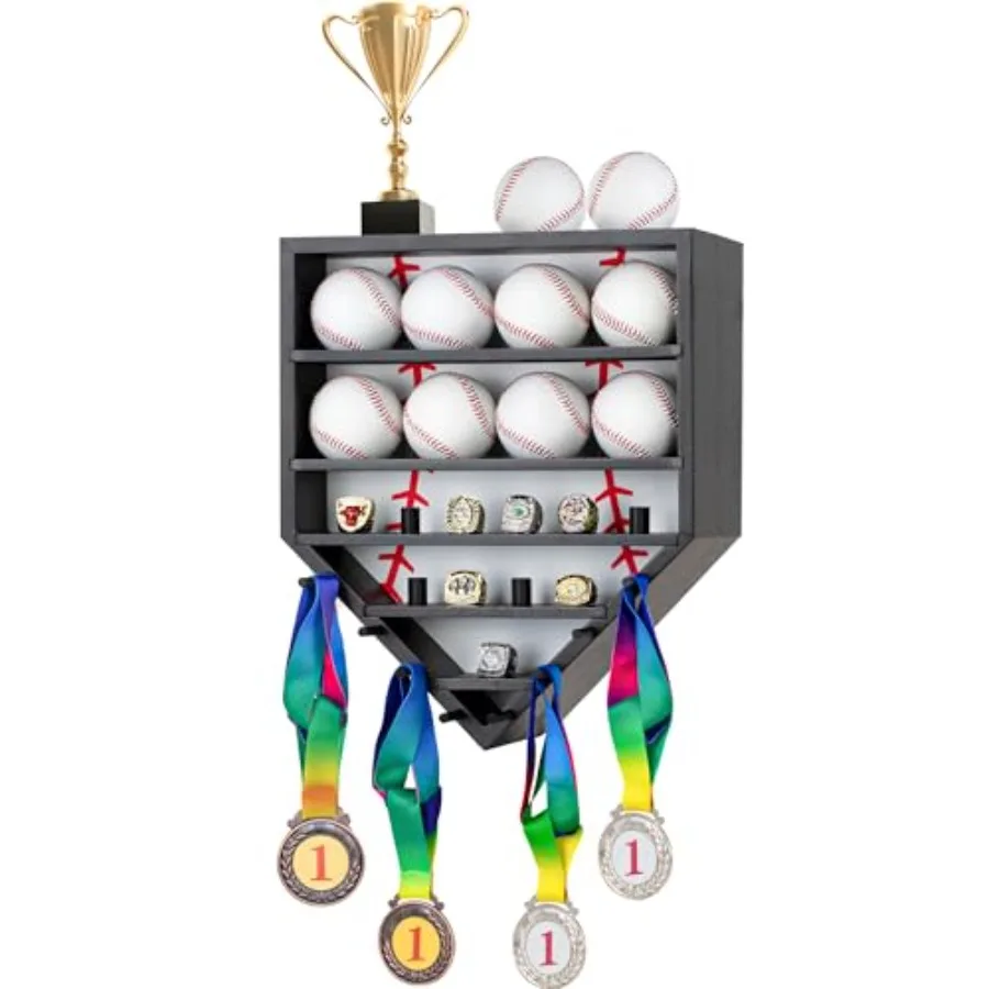 Baseball Balls Display Case with Championship Rings Medals Holder Solid Wooden Wall Mount Baseball Box for Balls Rings Medals T
Baseball Balls Display Case with Championship Rings Medals Holder Solid Wooden Wall Mount Baseball Box for Balls Rings Medals T
