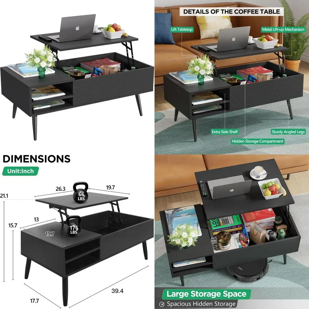 Adjustable Storage Lift Top Coffee Table with Hidden Compartment for Small Wood Home Center Table
Adjustable Storage Lift Top Coffee Table with Hidden Compartment for Small Wood Home Center Table