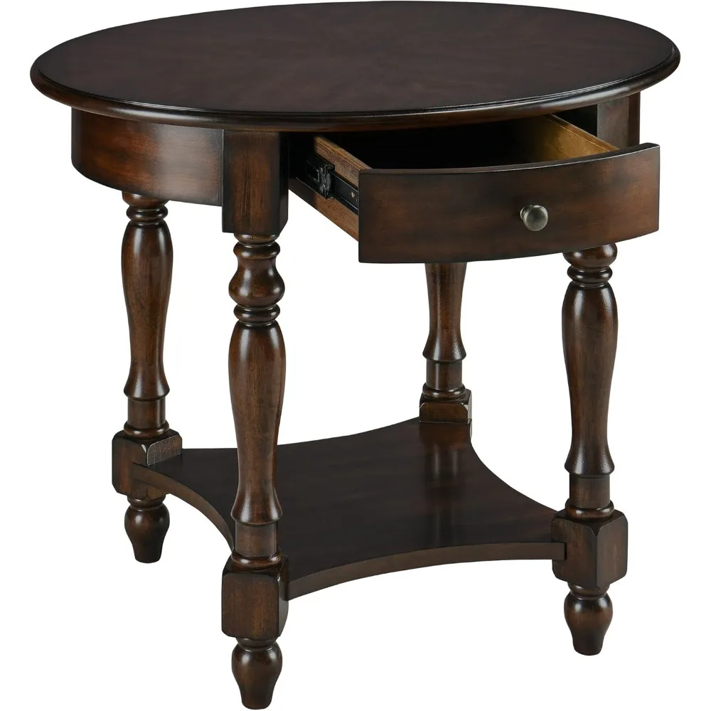 Oval End Table with Drawer, Solid Wood Sofa Side Table with Storage Shelf, Traditional Living Room Corner Table, Nightstand, Ea
Oval End Table with Drawer, Solid Wood Sofa Side Table with Storage Shelf, Traditional Living Room Corner Table, Nightstand, Ea