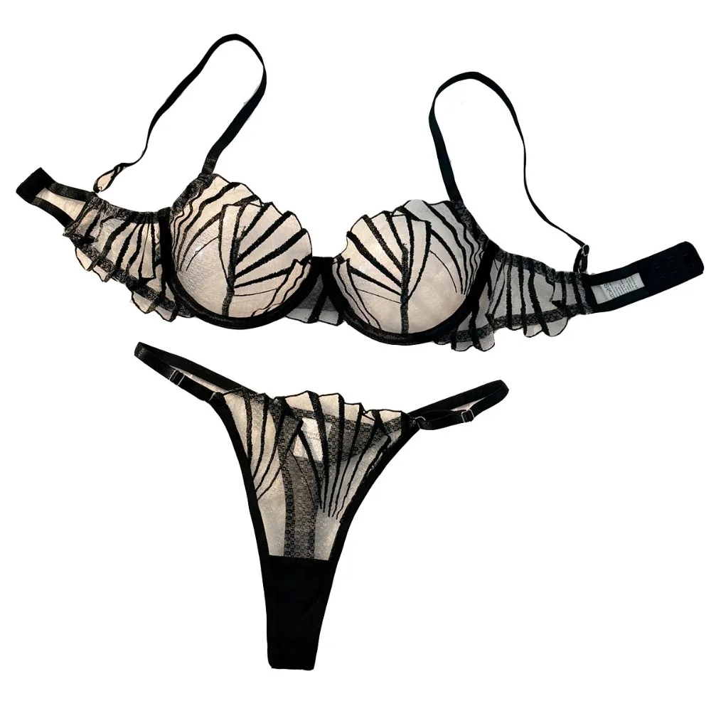 Sexy Women's Bra Set Ultra Thin Comfortable Lace Mesh Lingerie Set Lightweight Breathable Scallop Transparent Lingerie Set
Sexy Women's Bra Set Ultra Thin Comfortable Lace Mesh Lingerie Set Lightweight Breathable Scallop Transparent Lingerie Set