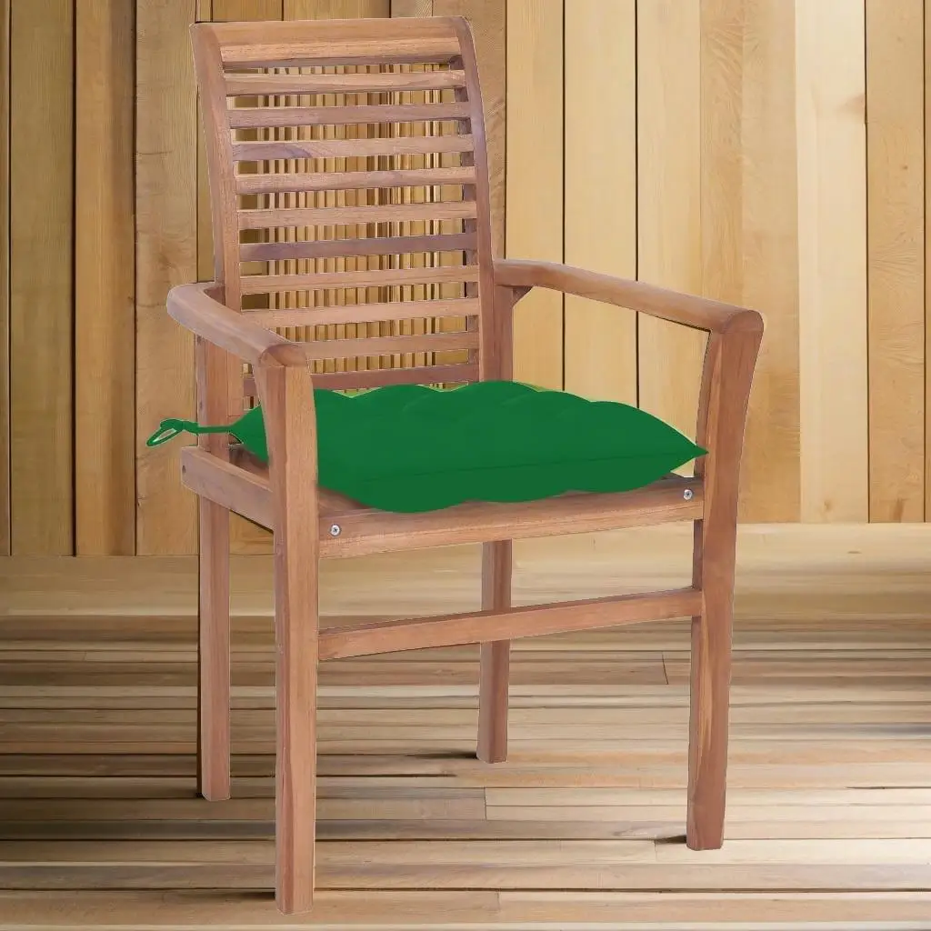Set of 2 Solid Teak Wood Dining Chairs with Green Cushions - Stylish & Durable
Set of 2 Solid Teak Wood Dining Chairs with Green Cushions - Stylish & Durable