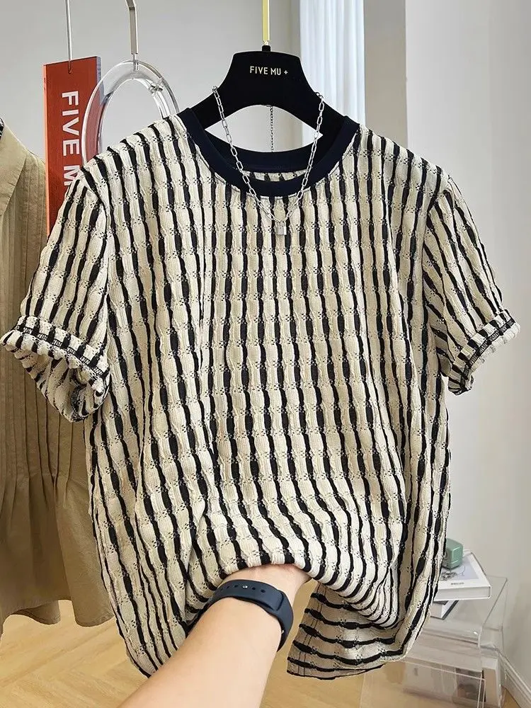 Summer Out Elegant New High Quality Pullover Loose Top Female Casual Solid Half Sleeve All-match Basic Tee T Shirt Women A141
Summer Out Elegant New High Quality Pullover Loose Top Female Casual Solid Half Sleeve All-match Basic Tee T Shirt Women A141