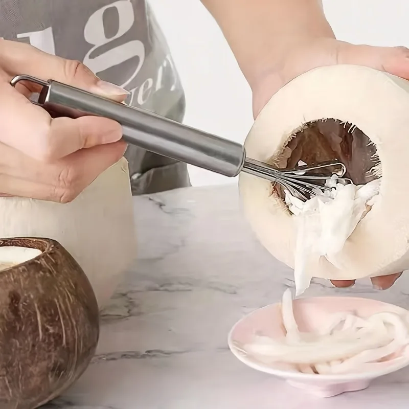 Coconut Meat Removal Knife, Stainless Steel Coconut Shaver, Coconut Meat Planer, Fish Scale Remover, Fish Scale Peeler
Coconut Meat Removal Knife, Stainless Steel Coconut Shaver, Coconut Meat Planer, Fish Scale Remover, Fish Scale Peeler