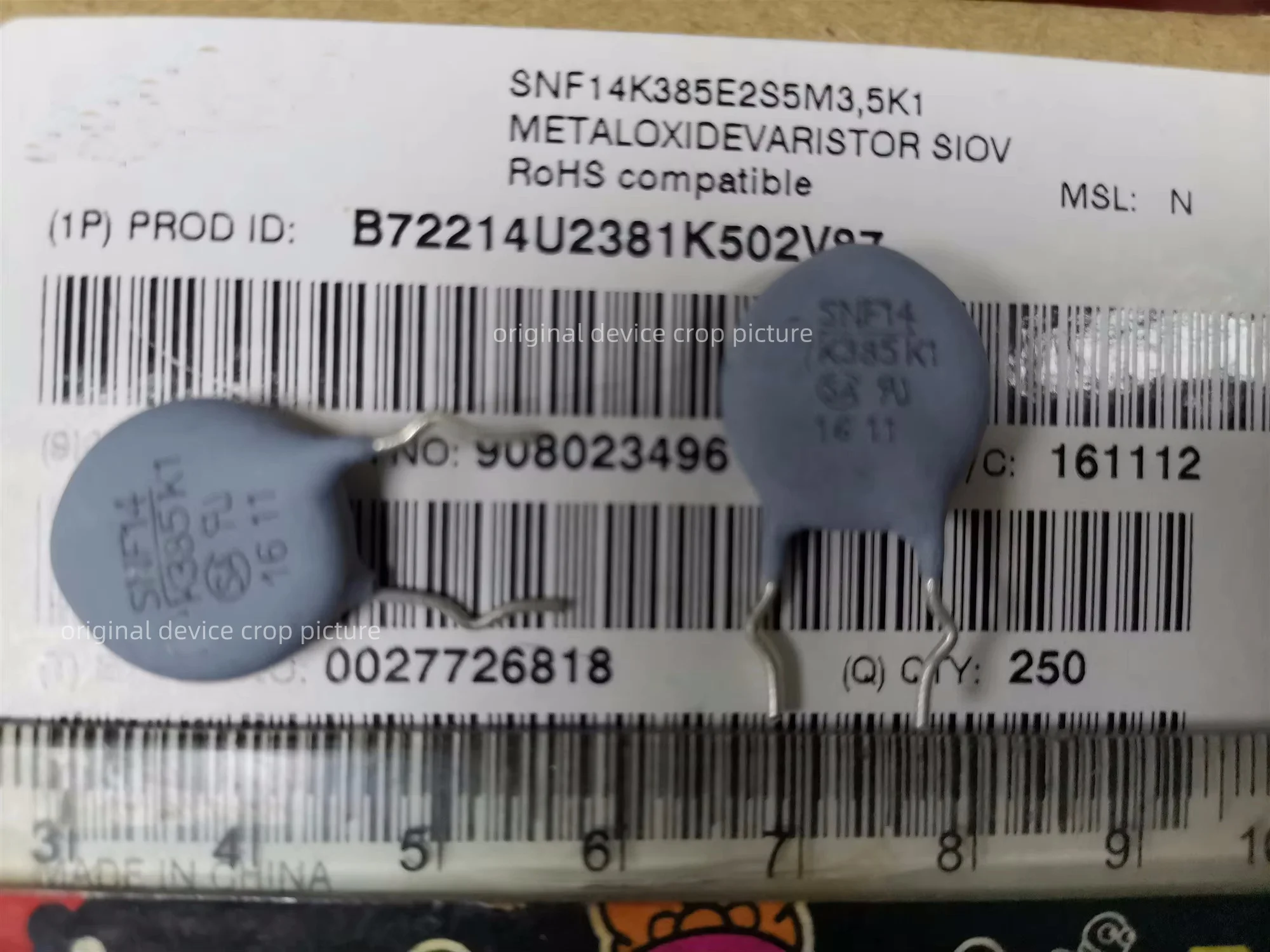 10PCS SNF14K385E2S5M3 new original METALOXIDEVARISTOR SIOV 5K1 SNF14K385E2S5 SNF14K385E2 SNF14K385
10PCS SNF14K385E2S5M3 new original METALOXIDEVARISTOR SIOV 5K1 SNF14K385E2S5 SNF14K385E2 SNF14K385