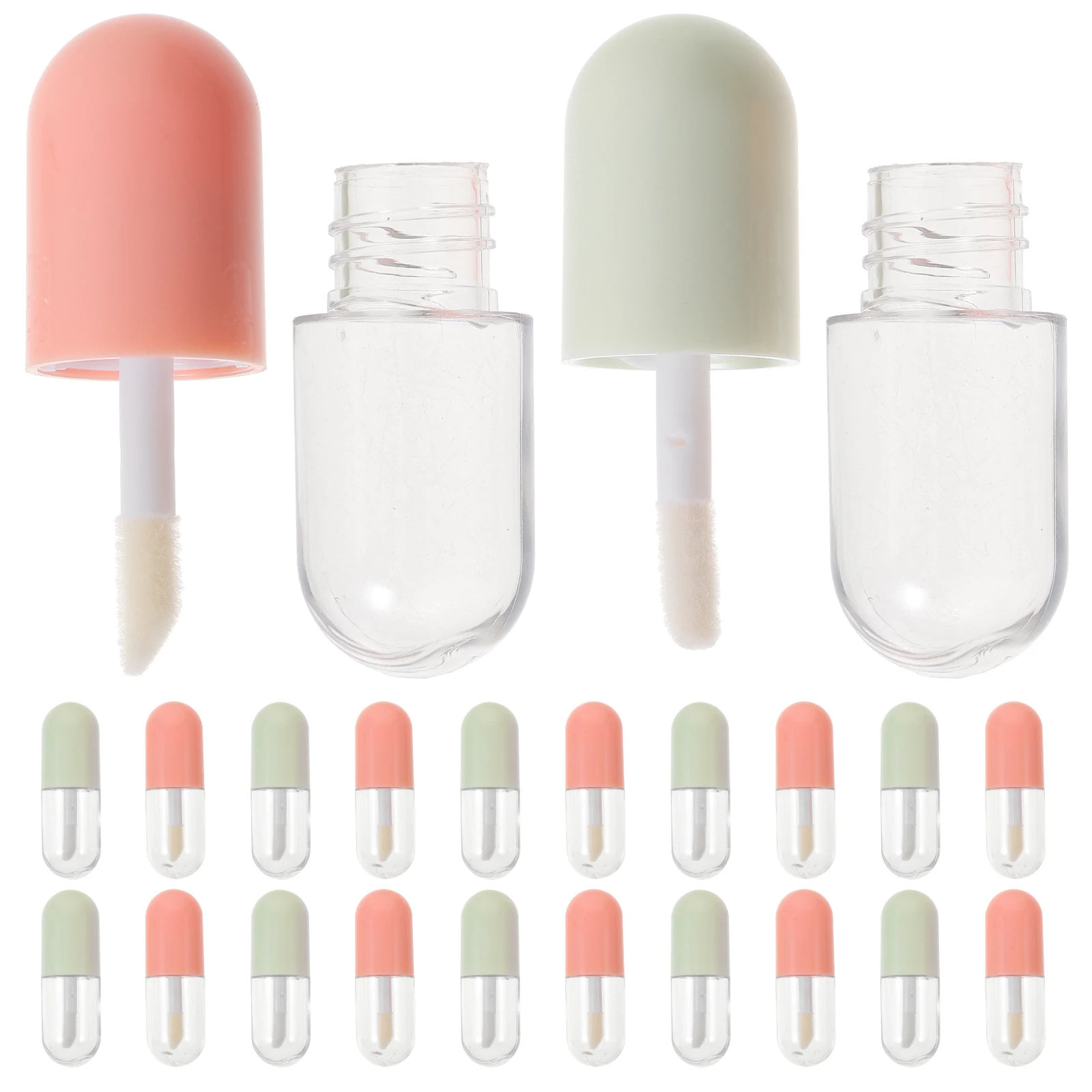 20 Pcs 5ML Green Pink Empty Lip Gloss Tubes Containers Refillable Mini Bottles Portable Travel Size Lip Balm Storage
20 Pcs 5ML Green Pink Empty Lip Gloss Tubes Containers Refillable Mini Bottles Portable Travel Size Lip Balm Storage