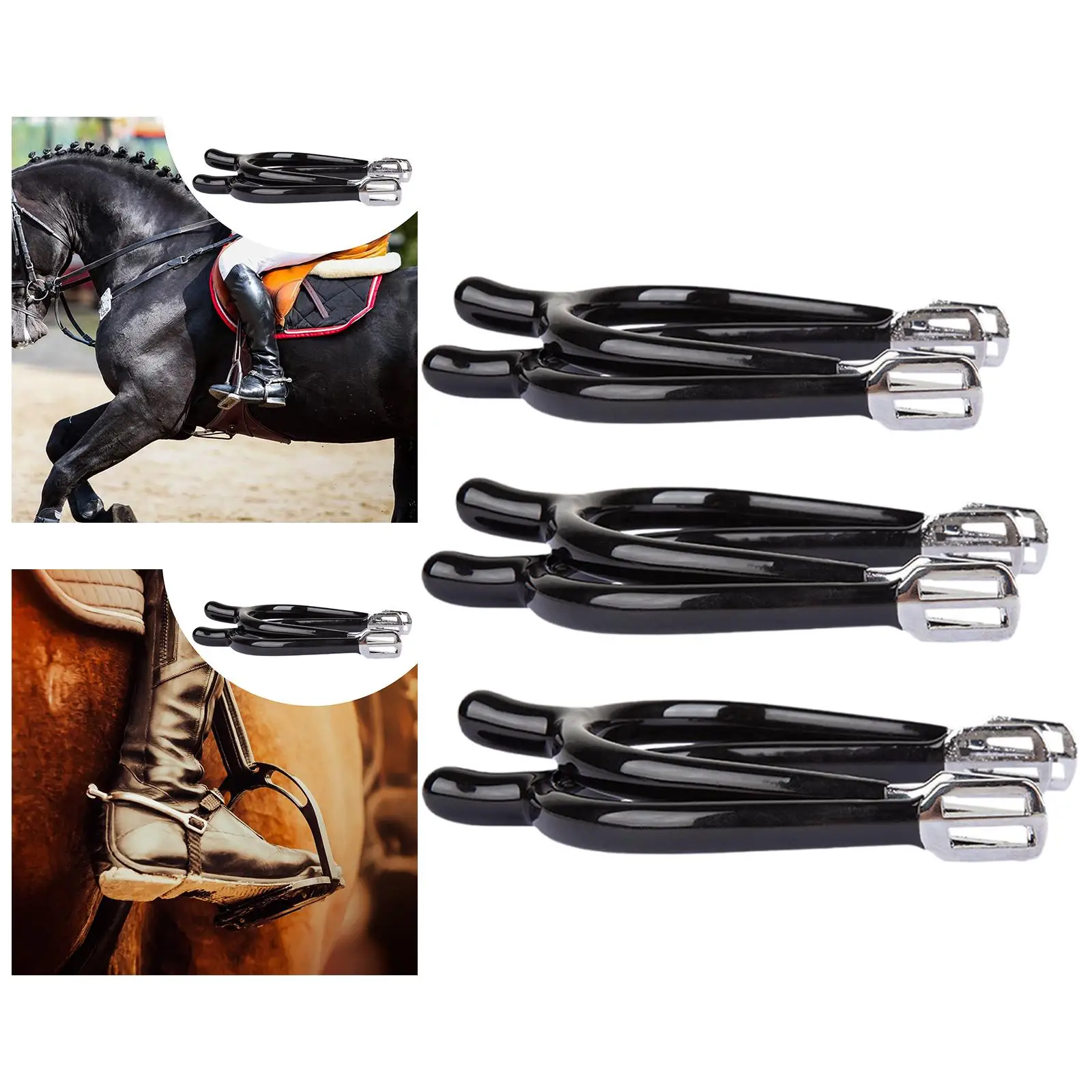 Durable Horse Riding Spurs Zinc Alloy Classic Equestrian Equipment for Farm Ranch and Dressage Events
Durable Horse Riding Spurs Zinc Alloy Classic Equestrian Equipment for Farm Ranch and Dressage Events