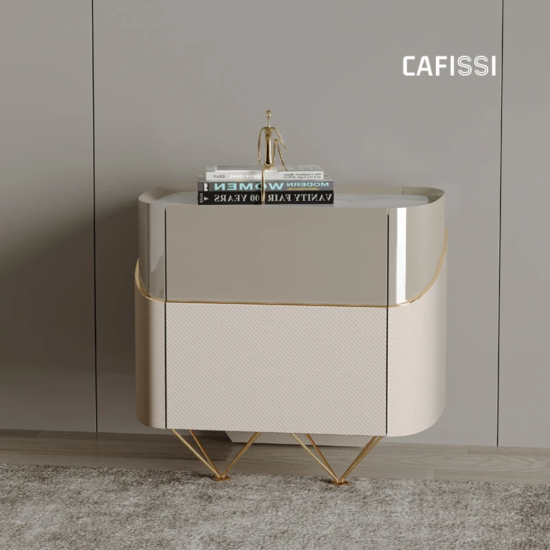 Light Luxury Bedside Table Hong Kong Style Light Luxury Bedside Cabinet Minimalist Postmodern Bedroom Storage Cabinet
Light Luxury Bedside Table Hong Kong Style Light Luxury Bedside Cabinet Minimalist Postmodern Bedroom Storage Cabinet