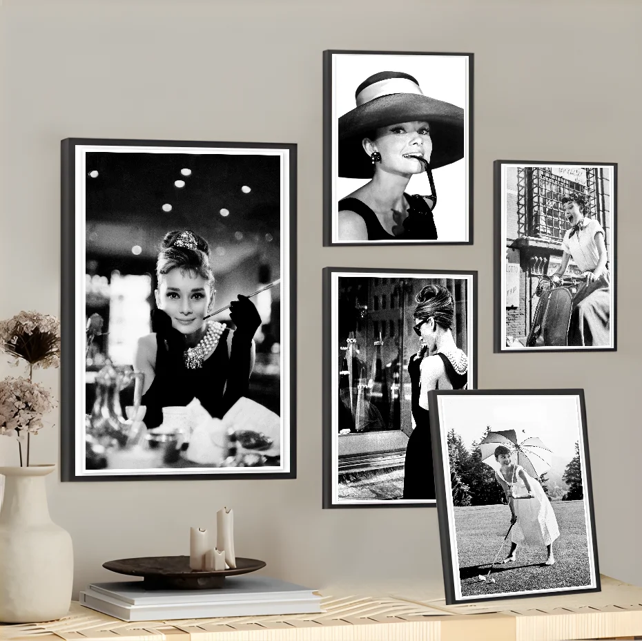 A-Audrey Hepburns Black And White Art Poster Wall Art Painting Study Nordic Home Decor
A-Audrey Hepburns Black And White Art Poster Wall Art Painting Study Nordic Home Decor